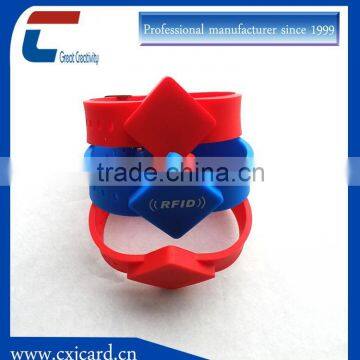 New design creative printable promotional woven colour rfid wristband colour rfid wristband