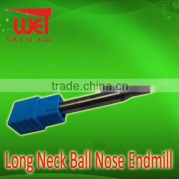 Good Resistance Long Neck 2 Flute Ball Nose End Mill