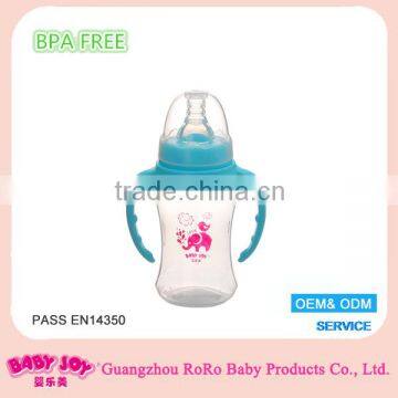 Goodlooking plastic babies milk feeding bottles manufacturing in china