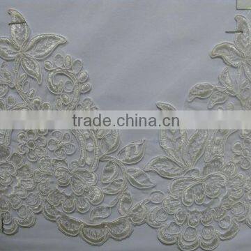 best quality fabric lace trims /fancy and elegant lace trims/for bridal dress