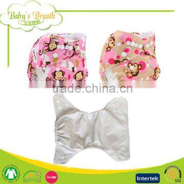 PSF-09 soft breathable washable aio all in one cloth kawaii diapers