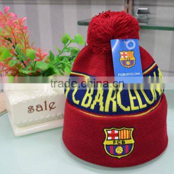 Fashion soccer hat knitted cap china suppliers beanie hat football cap