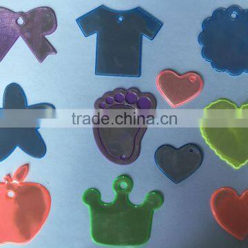 Exclusive New design Promotional Reflective Keychain Crown Flower Heart REACH SGS certificate