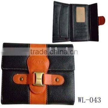 fashion stylish metal button design New notecase wallet