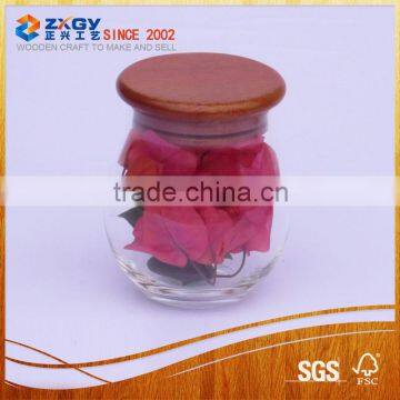 Best selling good quality new style recyclable wooden canister lids