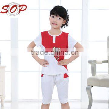 Wholesale Kids short sleeve tshirt Clothes Set Children Girls Boutique Clothing for 2016                        
                                                Quality Choice