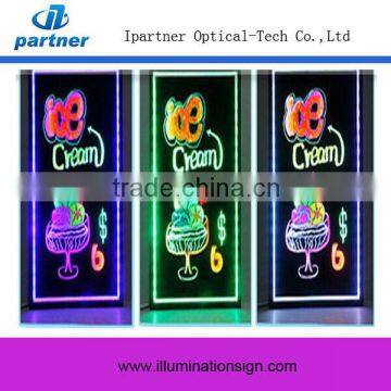 Creative Irregular Write Board Led Display With Chalk Marker