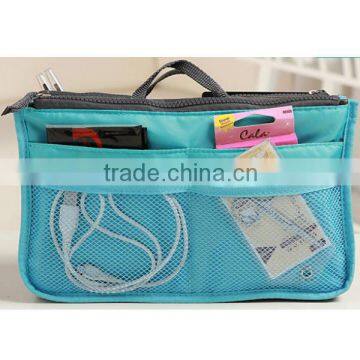 New design 2015 thicker and multi-functional cosmetic bag with belt