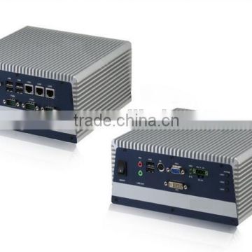 Fanless Embedded Industrial PC Intel Core i7 i5 P4500 CPU 1*VGA 1*DVI 3*LAN 6*USB 4*COM