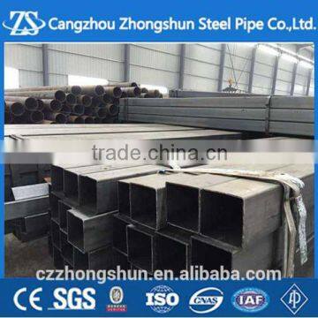 galvanized square steel tube / pipe size