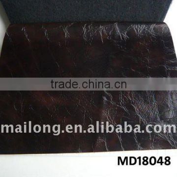 Semi pu sofa leather with good quality& 2012new design leather in wenzhou