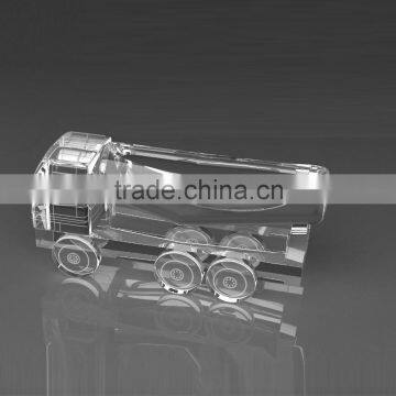 3d van models transparent crystal delivery trucks models
