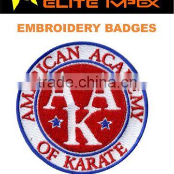 2014 embroidery badge/ embroidered badge/ embroidered patch