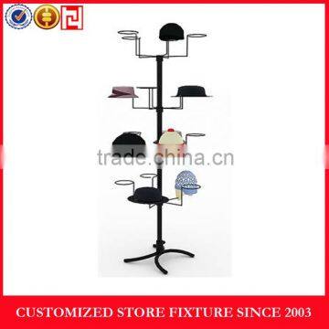 Modern metal hat display rack for retail store