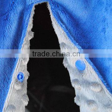 11 Designs Available Royal Blue Soft Double Layers Multifunction Baby Car Seat Blanket photo-2