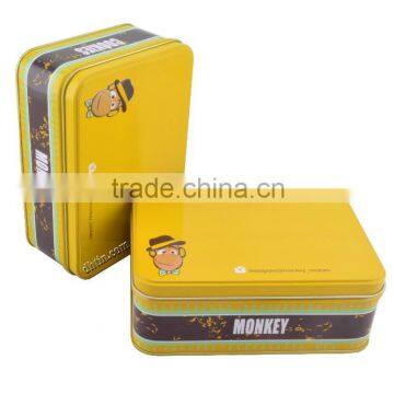 rectangular tin cookies box