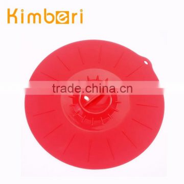 eco-friendly food grade round shape silicone cup lid