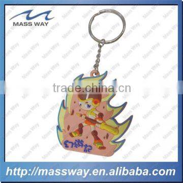 fancy Eco-friendly cartoon custom 3D rubber soft PVC keychain