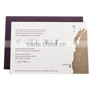 Unique Wedding Invitation Card, Greeting Card With Envelop Priniting photo-4