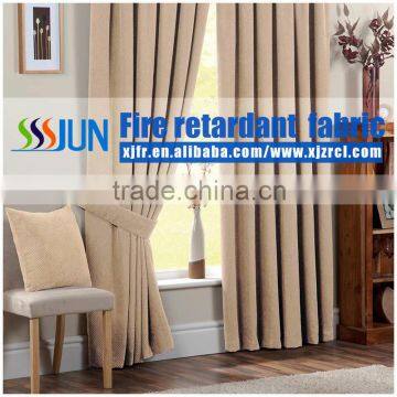 2015 fire retardant hotel curtain textile fabric XJC 2009-4