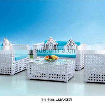 4 Pcs Set Outdoor Cheap Rattan Sofa Set Garden Furniture Used