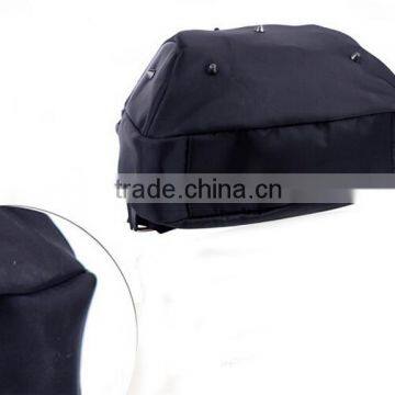 Custom Fashionable Black Canvas Tote and Shoulders Girls Backpack Bag photo-5