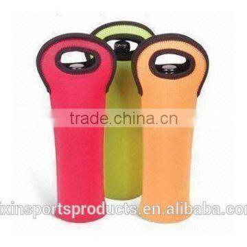 Fashionable Neoprene Single Bottle Cooler Tote Bag