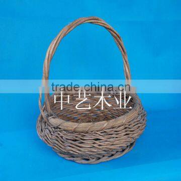 Wicker craft picnic basket