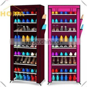 10 tiers outdoor modern large fabric shoe cabinet