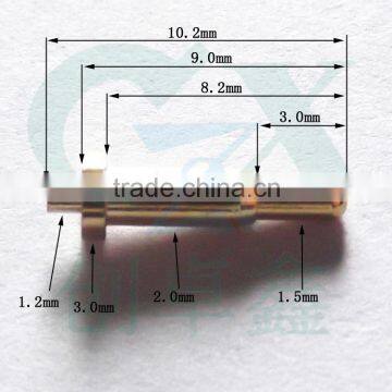 SMT 3.0mm Male Brass Gold Plated Pogo Pin Connector