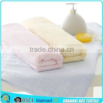 Cheap but soft pure cotton terry China manufacturer bath towel