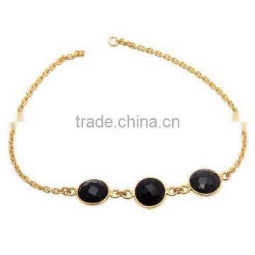 Black Onyx Bracelet Earrings Black Onyx Jewelry Black Onyx jewelry Black Onyx earrings gold plated jewelry