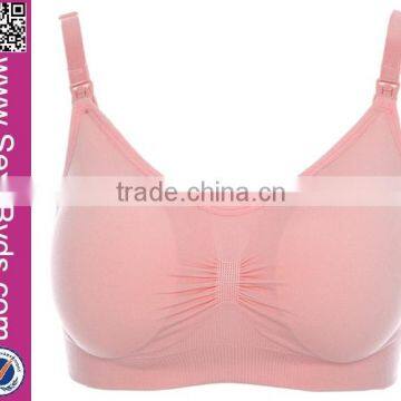 Front Bottom Maternity Nursing Bra Adjustabld Seamless Underwired Bra photo-6