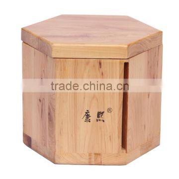 Wooden roll paper box made of cedar