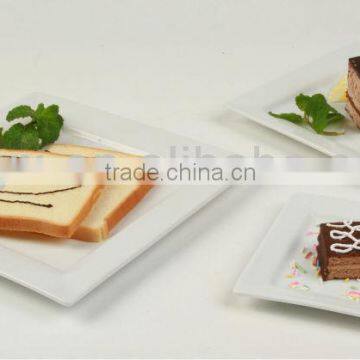 White Porcelain Square Plate