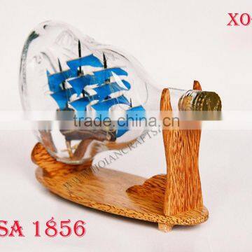 WASA SHIP IN XO BOTTLE - HANDCRAFTED WOODEN MODEL SHIP, SPECIAL GIFT