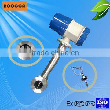 Liquid, gas, steam vortex flow meter