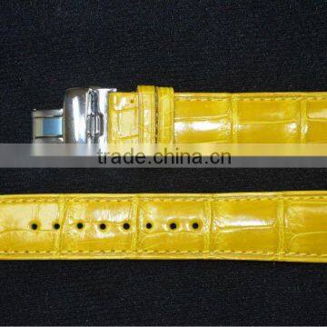 Luxury genuine alligator leather watch band leather watch strap wrist band