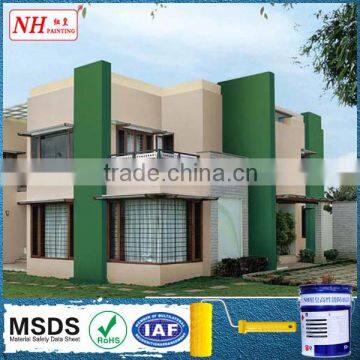 Enhanced antimicrobial exterior wall paint