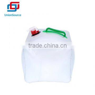 20L PVC Outdoor Foldable Transparent Drinking Water Container