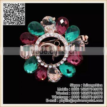 Good Gifts Vintage Style Turkey Colors Crystal Diamond Brooch