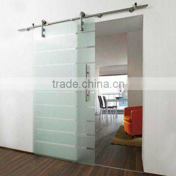 Outdoor sliding glass doors system