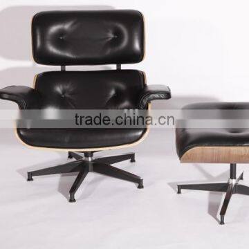 China manufacturer best selling replica charles emes chair lounge with footrest