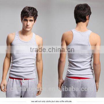 100 Cotton Mens Fashion Custom Printing Bodybuilding Tank Top