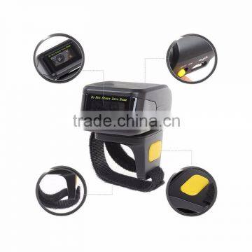 New designed wearable 1d-2d laser mini blutooth barcode scanner