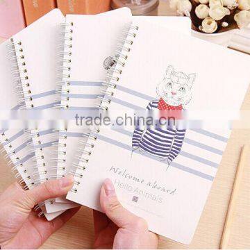 Cute Animal School Diary Notebook Paper Spiral Notepad Stationery Office Supplies 2016