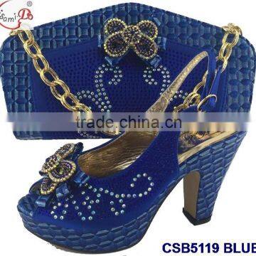 CSB5119 different color Sexy ladies high heels shoes matching bag fashion shoes women purse