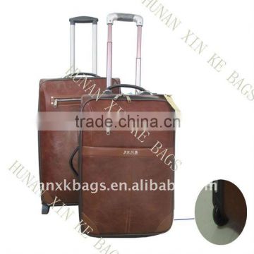 PU leather trolley luggage