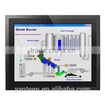 IP65 Front screen 15inch embedded panel pc, industrial panel pc