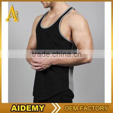 wholesale cotton spandex bodybuilding stringer men gym tank top